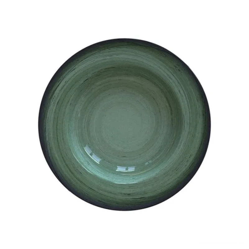 Prato Fundo Tramontina Rústico Verde Porcelana Decorada 23cm Tramontina - Tramontina