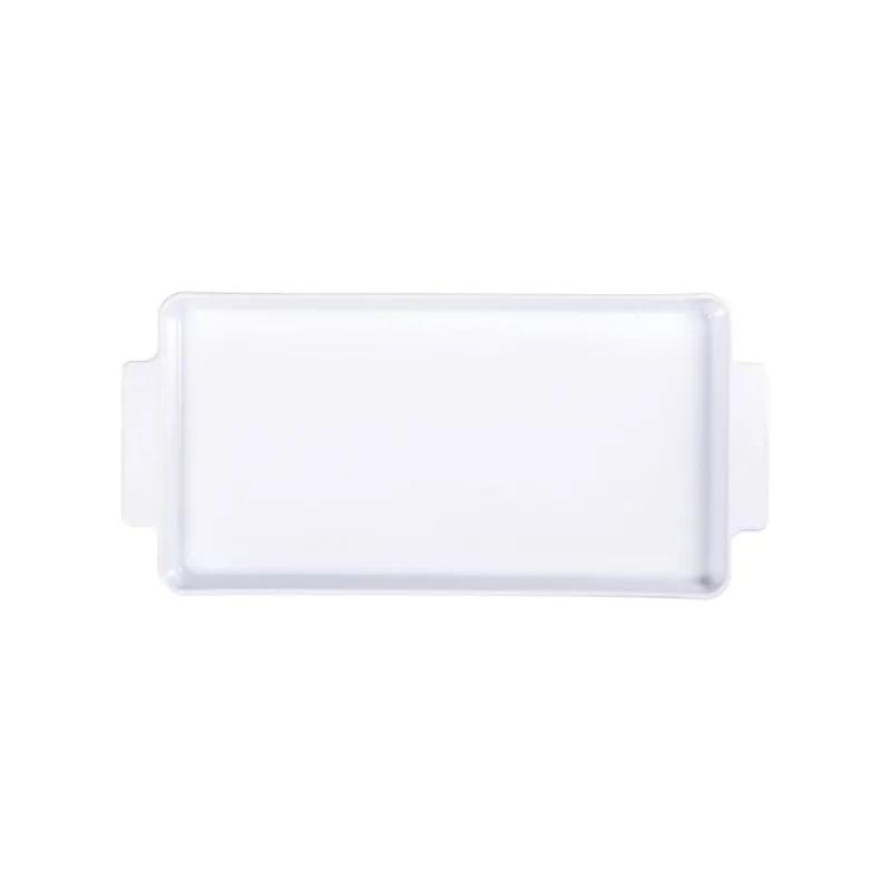 Travessa Retangular Maria Augusta Resistente a Micro-ondas e Lava-louças Porcelana Mesa Branco 2,6L - Tramontina