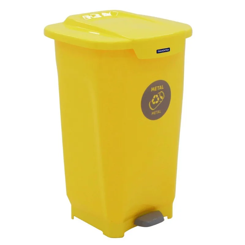 Lixeira Tramontina T-Force 50L Amarelo (MP) - Tramontina
