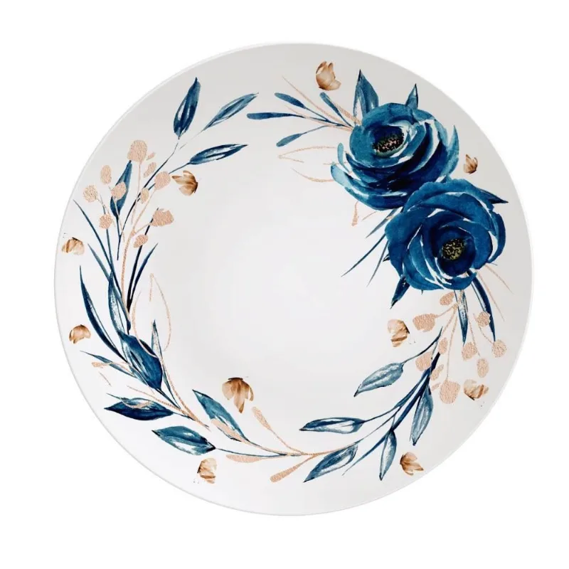 Prato Raso Tramontina De Porcelana 28Cm - Ana Flor - Tramontina