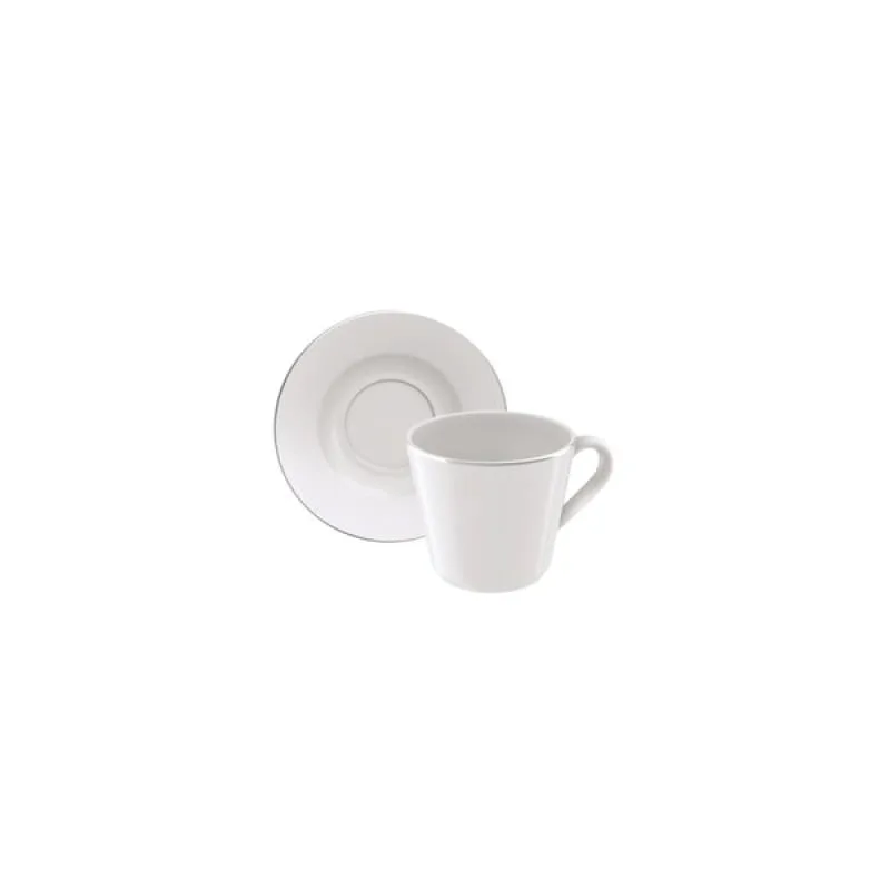 Conjunto Xícara e Pires de Chá Tramontina Joana em Porcelana Decorada Tramontina - Tramontina