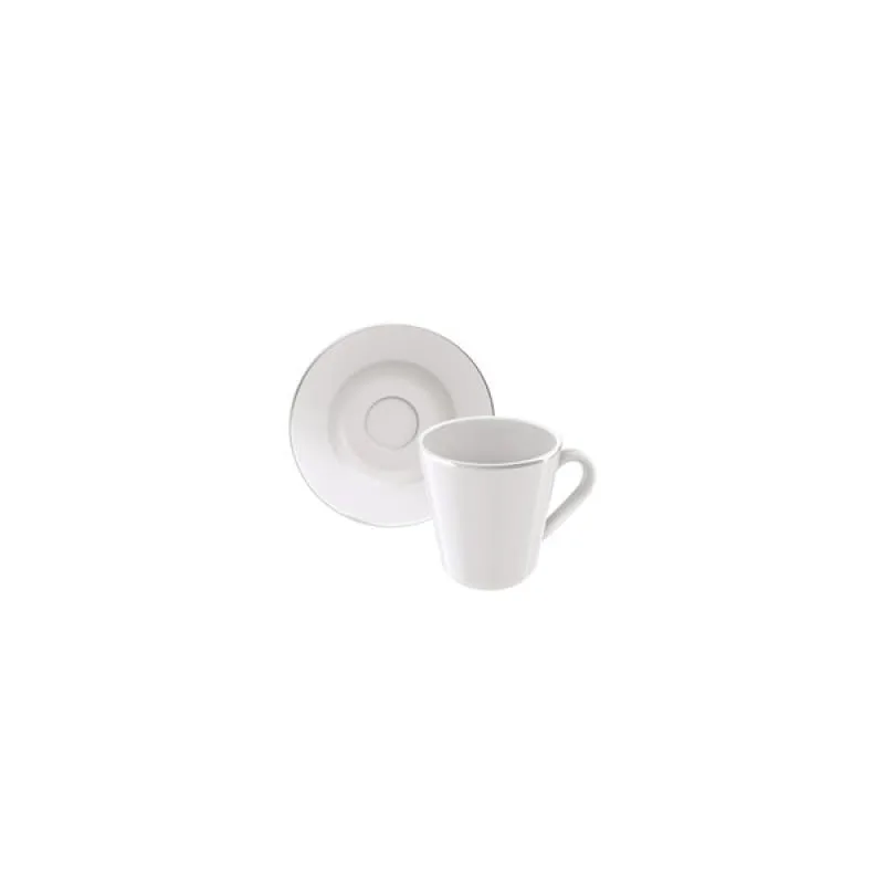 Conjunto Xícara e Pires de Café Tramontina Joana em Porcelana, 70ml 2 Peças Tramontina - Tramontina - Utilidades Domesticas