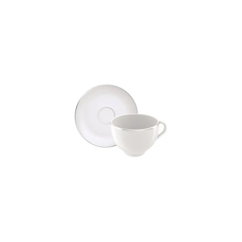 Conjunto Xícara e Pires de Chá Tramontina Atena em Porcelana 2 Peças Tramontina - Tramontina