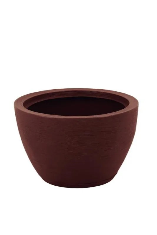 Vaso Tramontina Terracota em Polietileno com Prato Asteca 38cm - Tramontina - Casa E Construção