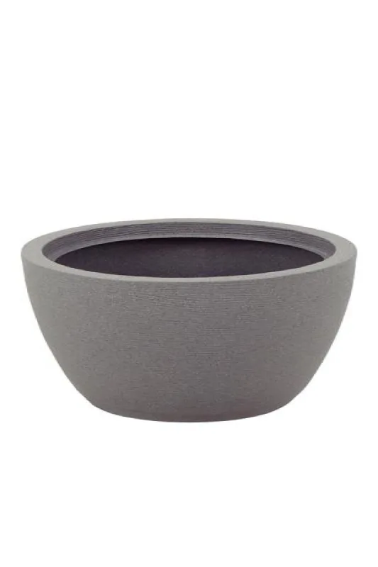 Vaso Tramontina Granito Pedra em Polietileno com Prato Asteca 32cm - Tramontina - Casa E Construção