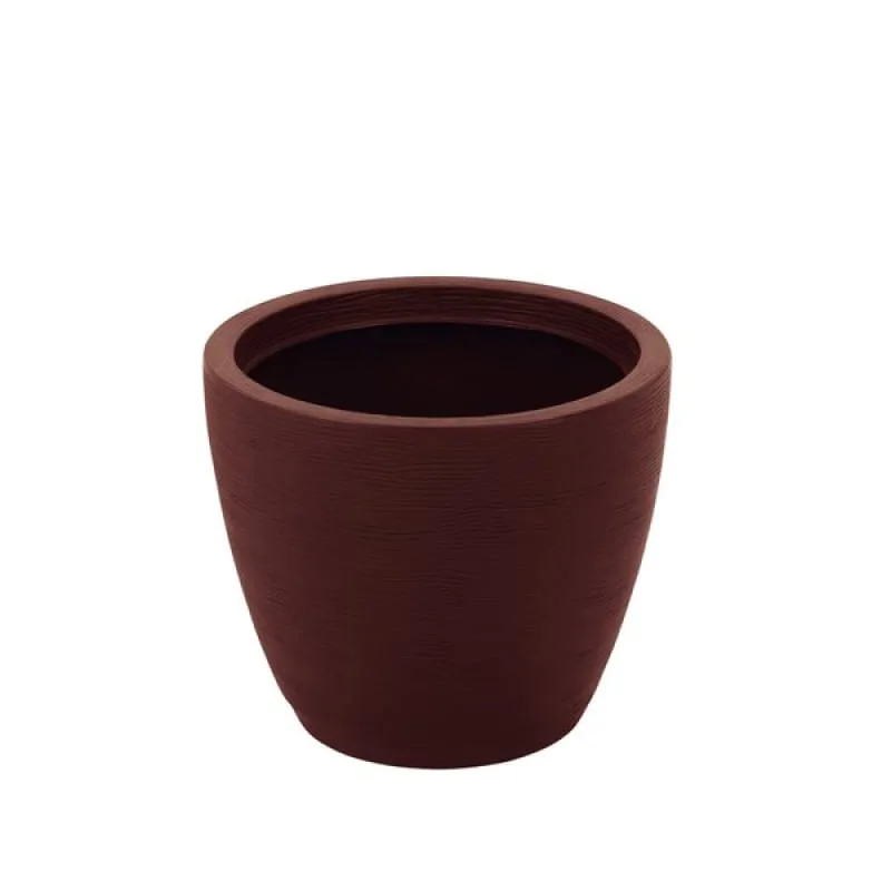 Vaso Tramontina Asteca em Polietileno Concreto com Prato 38 cm Tramontina - Tramontina