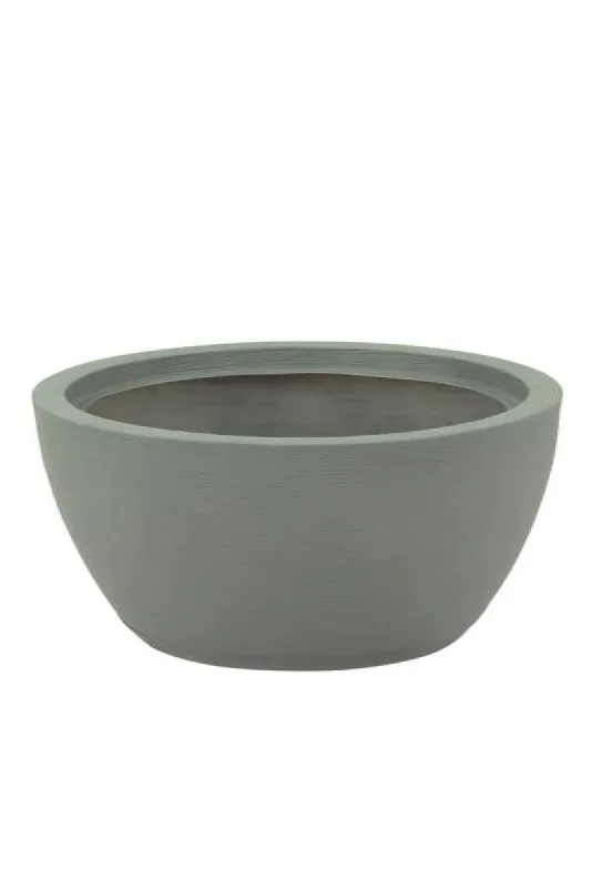 Vaso Tramontina Verde Sálvia em Polietileno com Prato Asteca 32cm - Tramontina - Casa E Construção