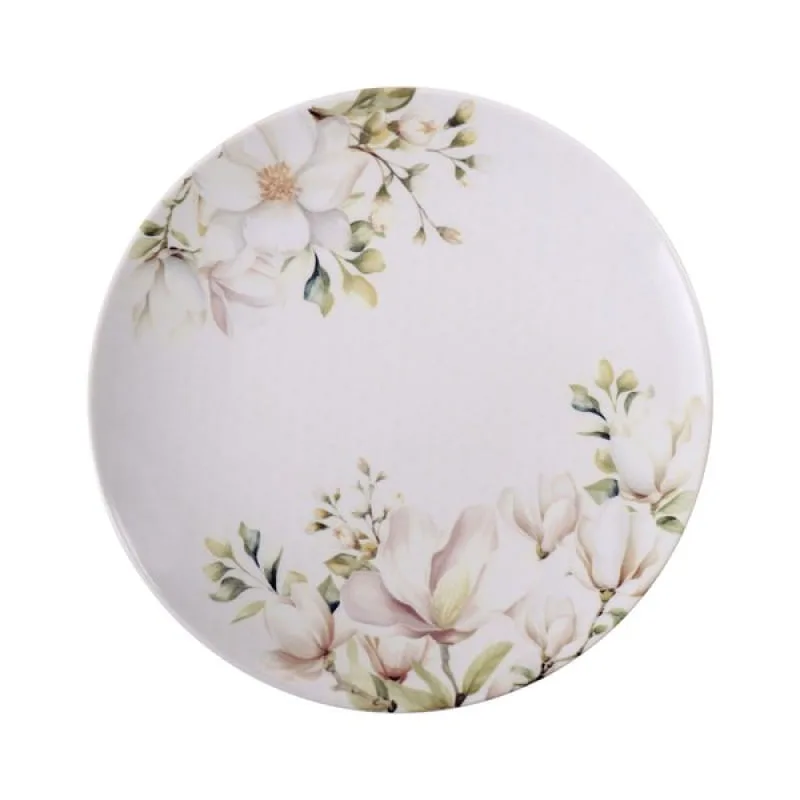 Prato Raso Tramontina Magnólia Porcelana Decorada 28cm Tramontina - Tramontina