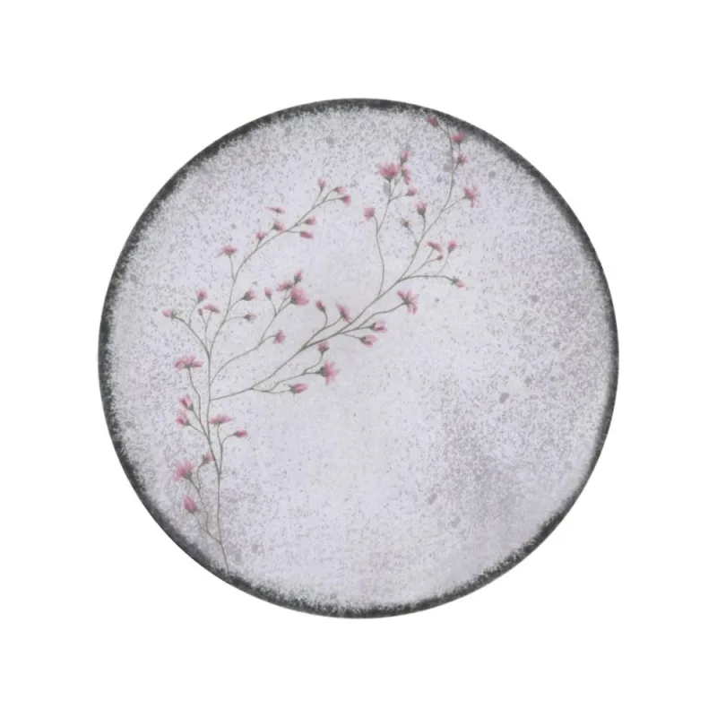 Prato Raso em Porcelana Decorada Floralis 25 cm Tramontina - Tramontina