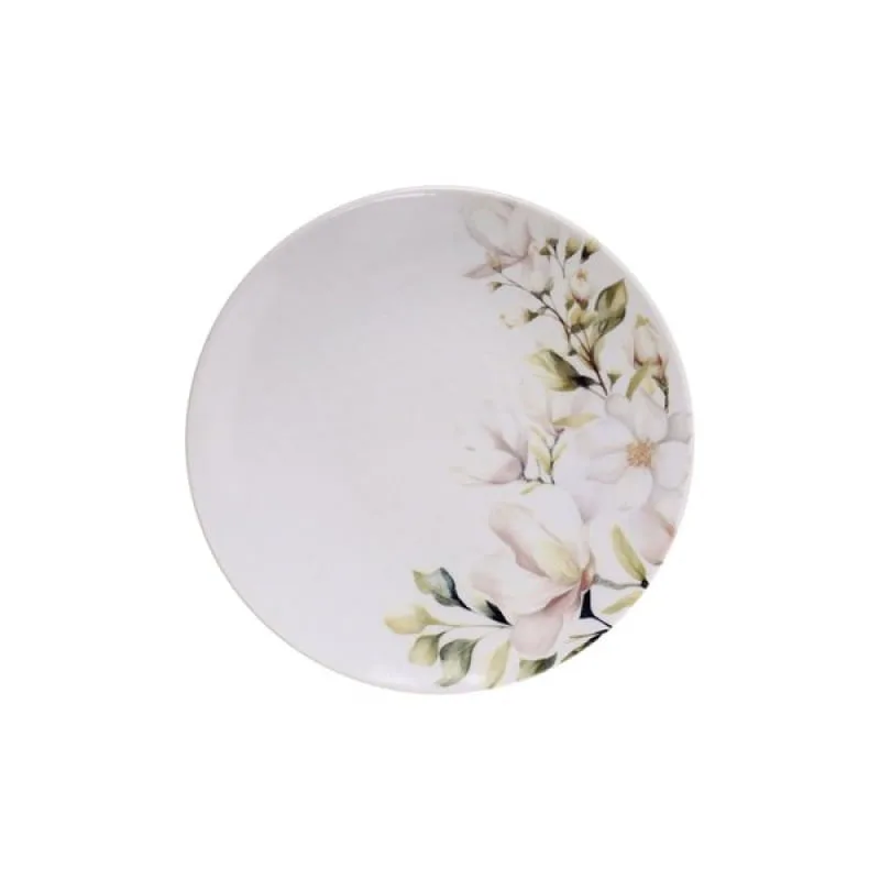 Prato Sobremesa Tramontina Magnólia Porcelana Decorada 21cm Tramontina - Tramontina