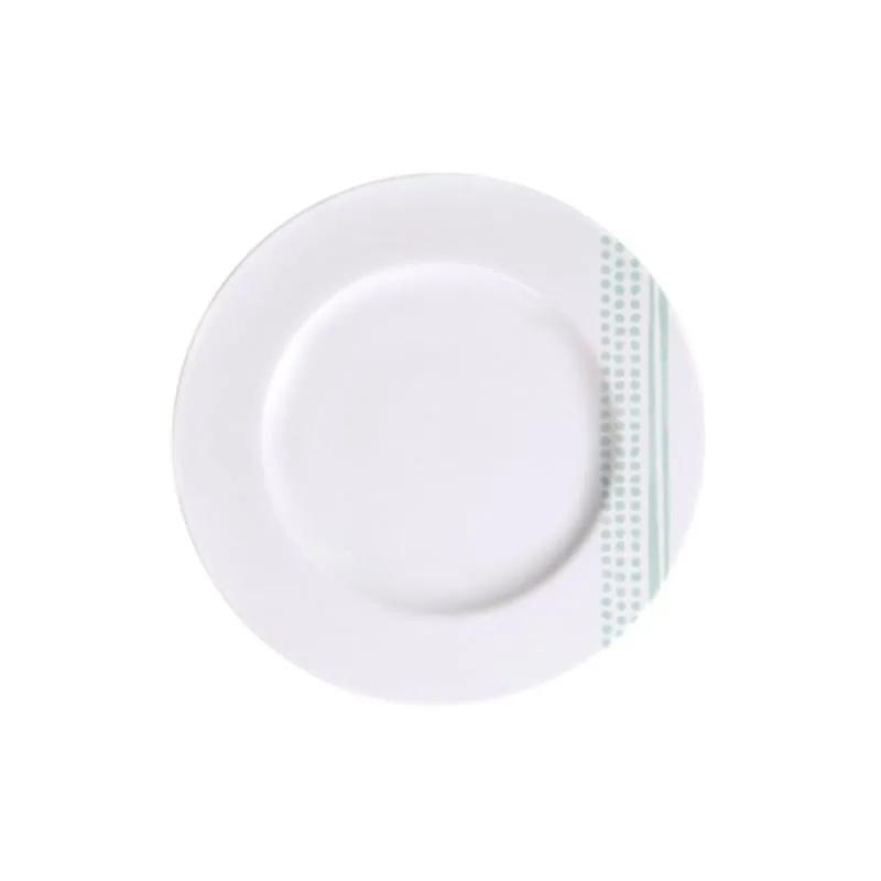 Prato Sobremesa Tramontina Monocroma Porcelana Decorada 21cm Tramontina - Tramontina - Utilidades Domesticas