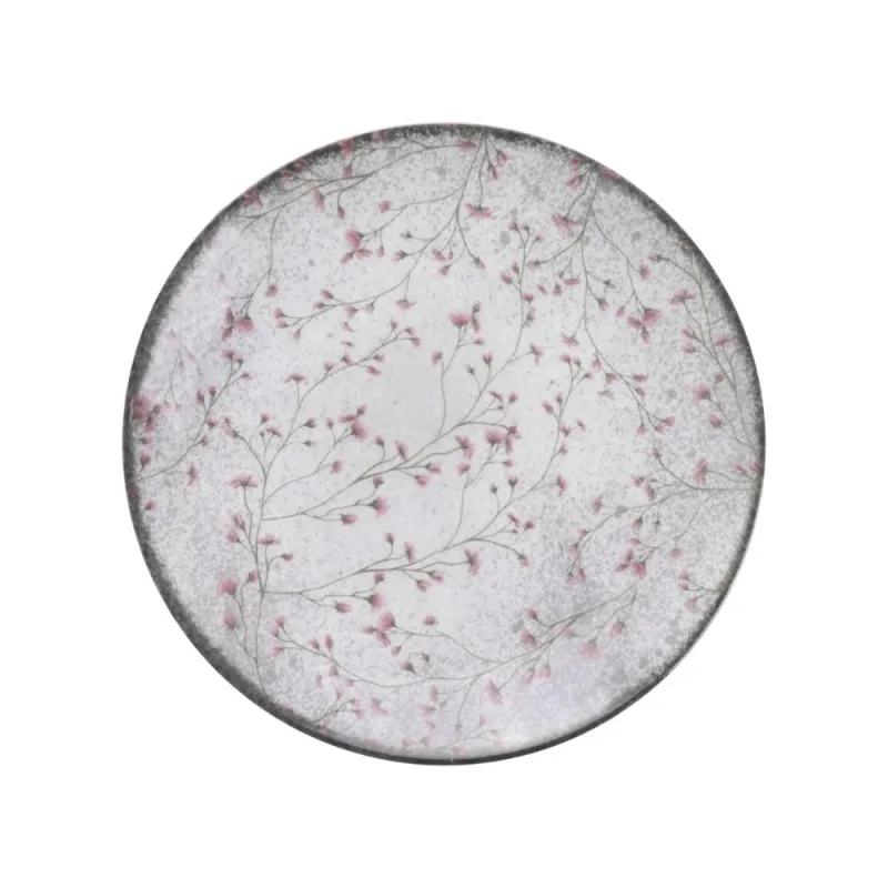 Prato Sobremesa em Porcelana Decorada Floralis 19cm Tramontina - Tramontina