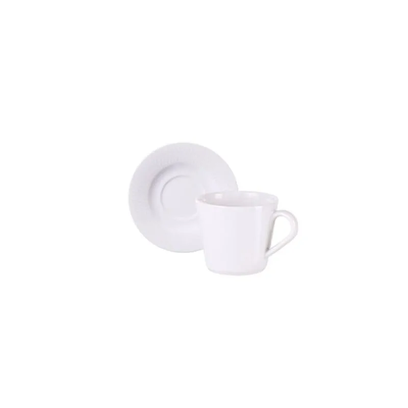 Conjunto Xícara Pires Chá Tramontina Santorini Porcelana Decorada 185ml Tramontina - Tramontina