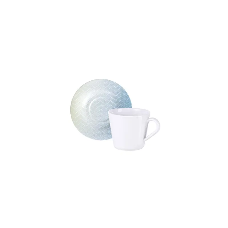 Conjunto 2 Xícara Pires Tramontina Polaris Porcelana 185ml - Tramontina