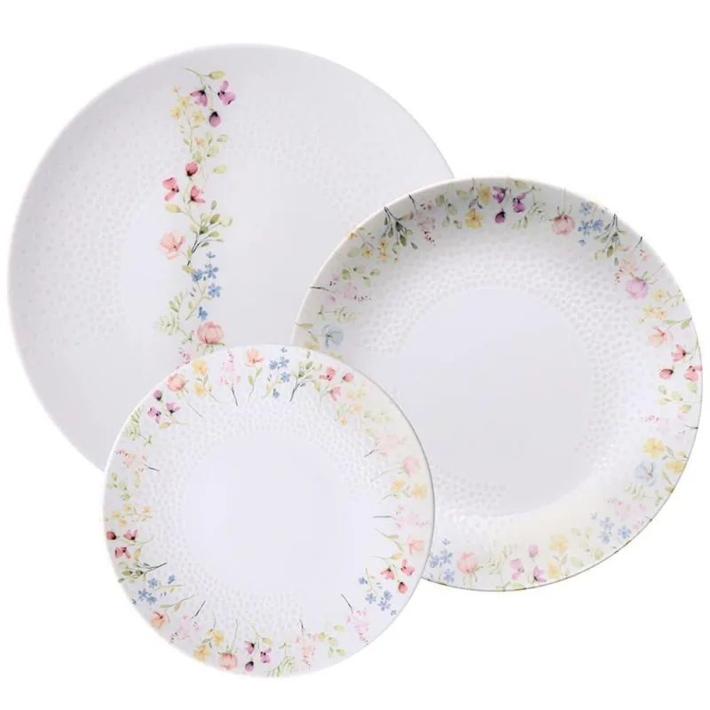Jogo De Pratos Tramontina Artemis Em Porcelana Decorada 12 Peças - 96589043 - Tramontina - Utilidades Domesticas