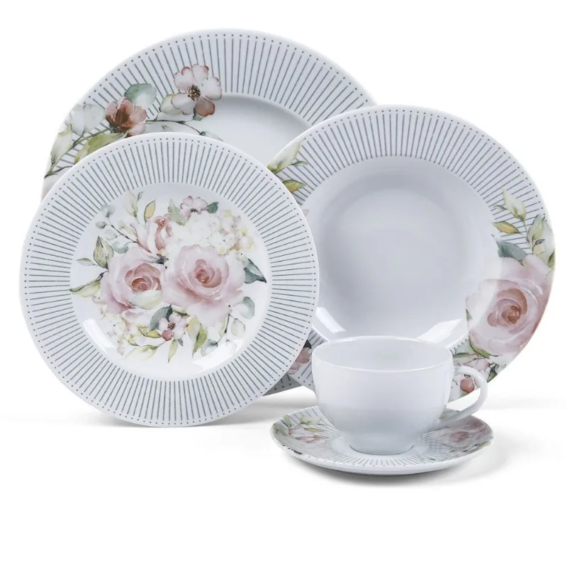 Aparelho De Jantar Ornatta Tramontina 20 Peças - Porcelana - Tramontina