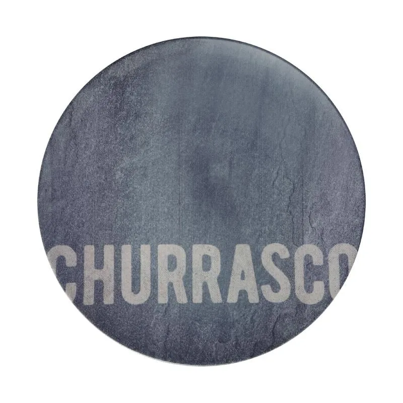 Prato Raso Tramontina Churrasco Stone em Porcelana 28cm Estampas Diversas - Tramontina - Utilidades Domesticas