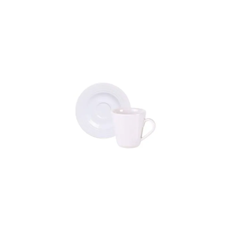 Kit Xícara e Pires de Café Tramontina Vibrare em Porcelana 70 ml 12 Peças Tramontina - Tramontina - Utilidades Domesticas