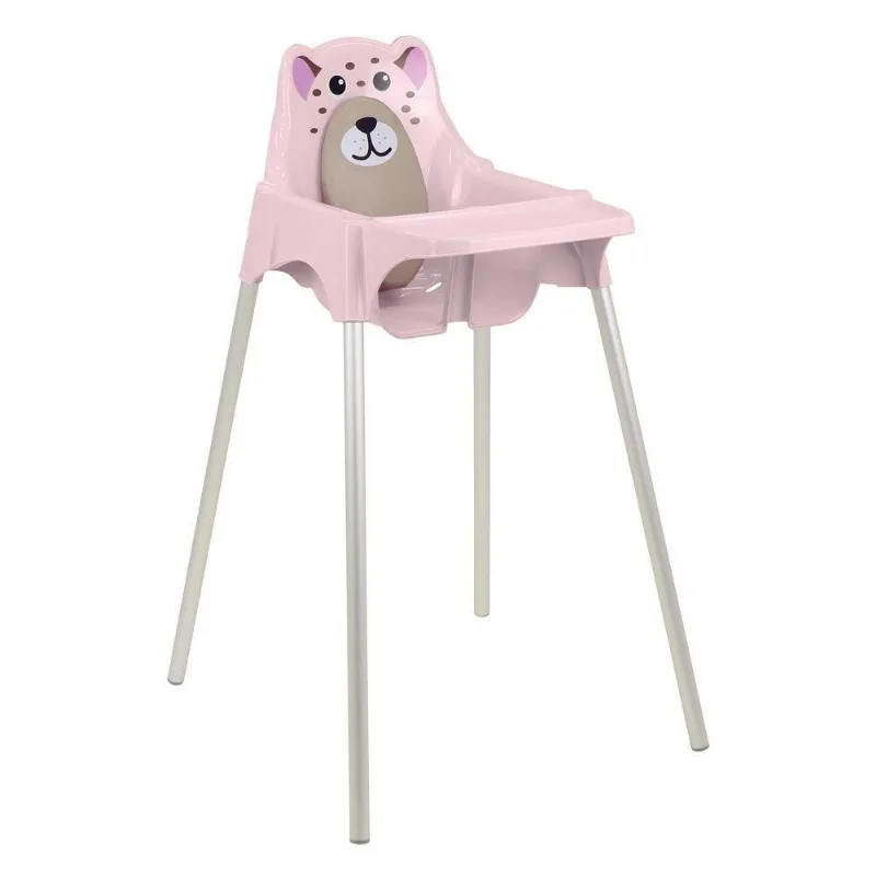 Cadeira Para Refeição Infantil Tramontina Teddy Em Polipropileno Rosa Tramontina - Tramontina