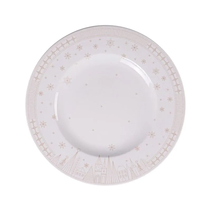 Prato Panetone Tramontina Capodanno Porcelana Decorada 28cm Tramontina - Tramontina