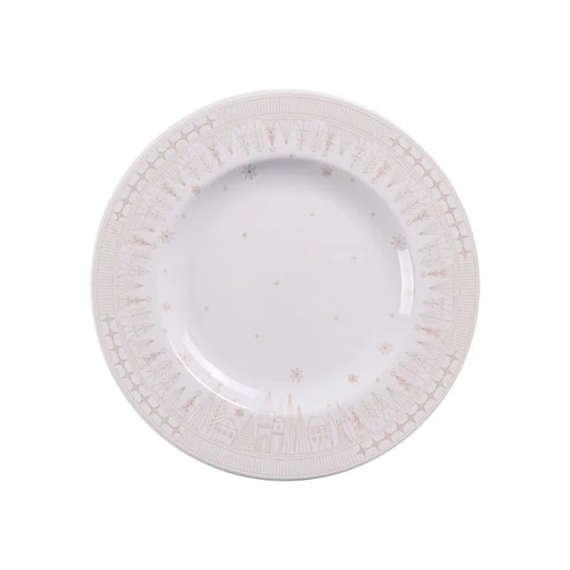 Prato Sobremesa Tramontina Capodanno Porcelana Decorada 21cm Tramontina - Tramontina