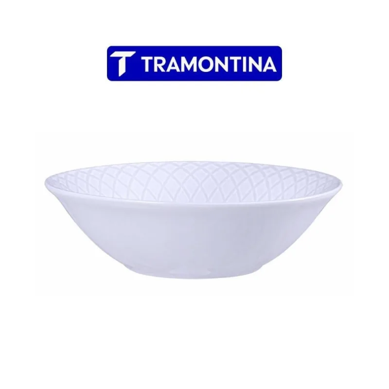 Tigela Bowl Ingrid Porcelana 18 cm Resistente a Micro-ondas e Lava Louças Branco Tramontina - Tramontina - Agro