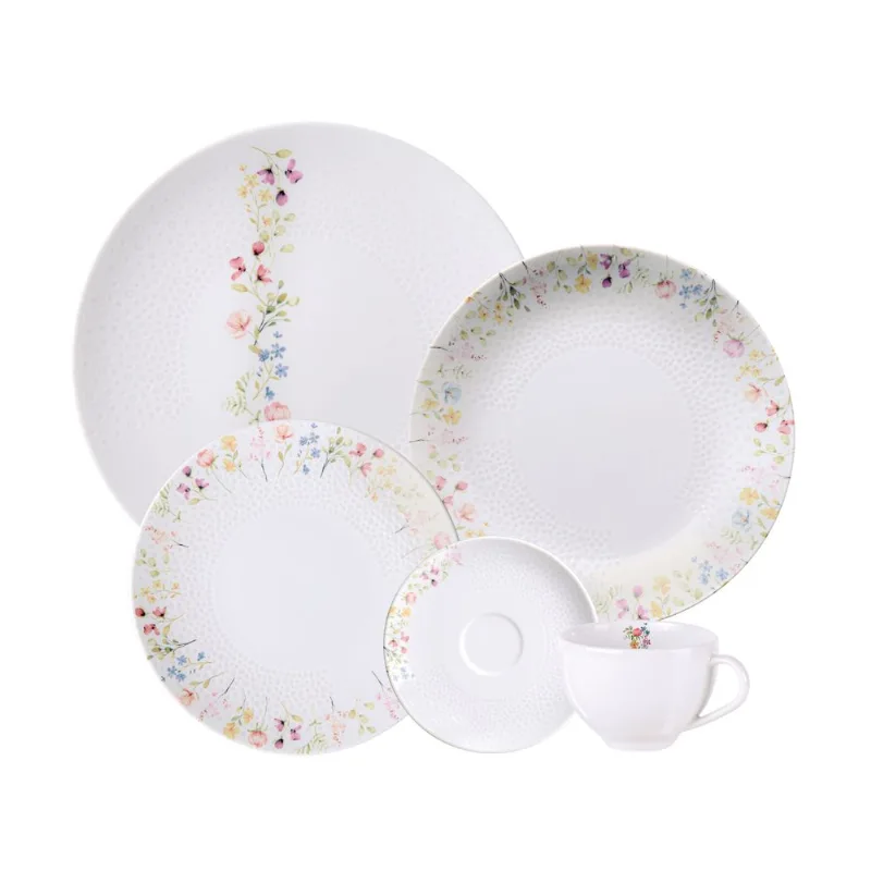 Aparelho de Jantar Tramontina Artemis em Porcelana Decorada 30 Peças - Tramontina