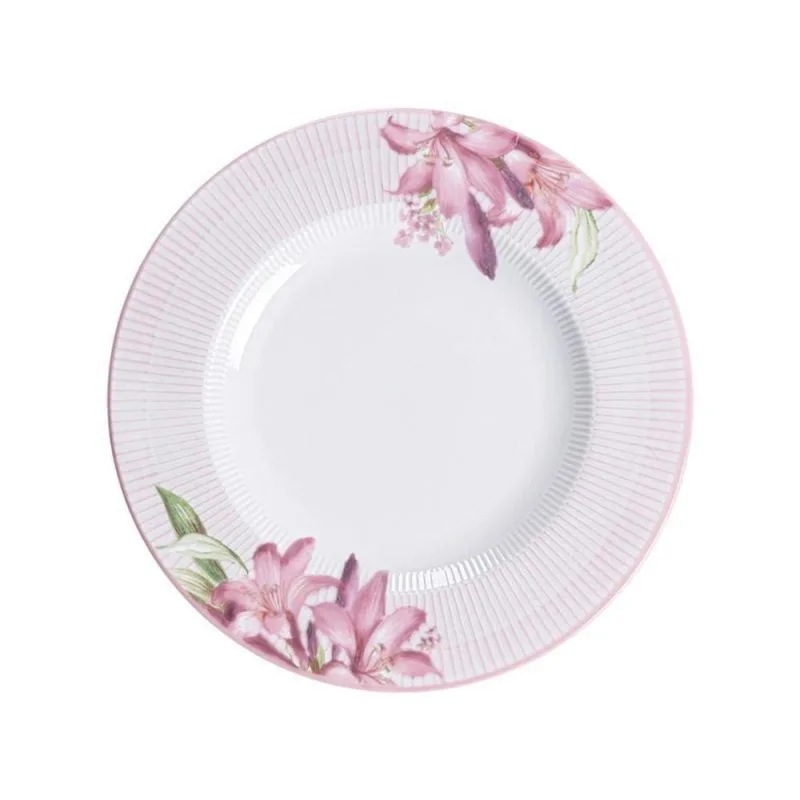 Prato Sobremesa Tramontina Poème 21cm Em Porcelana Decorada - Tramontina