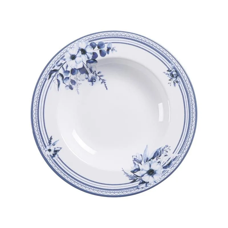 Prato Fundo Tramontina Azzura 23cm em Porcelana Decorada - Tramontina