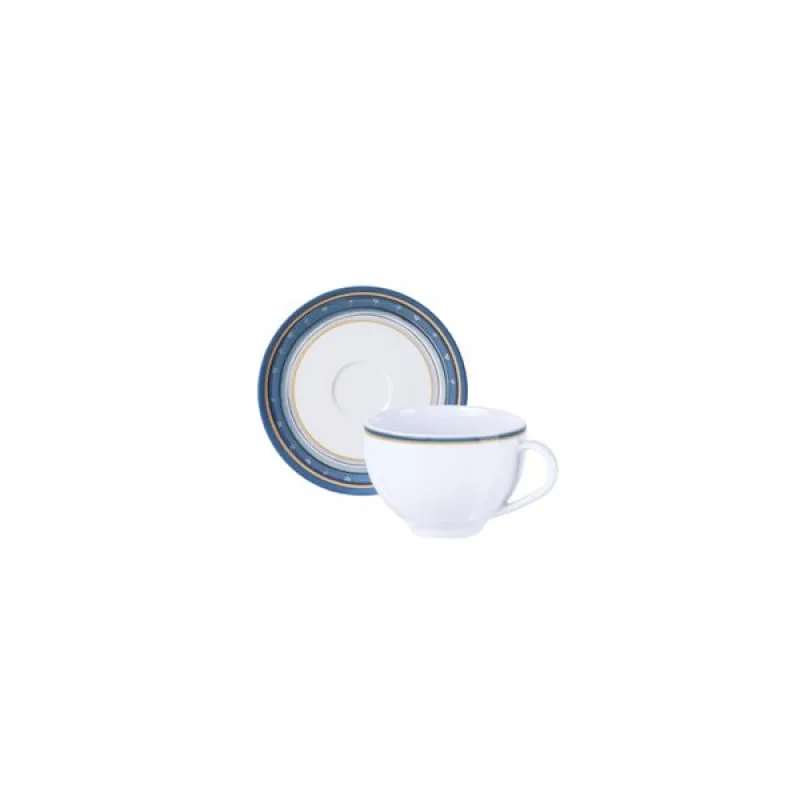 Conjunto Xícara e Pires de Chá Tramontina Nix em Porcelana Decorada 250 ml 2 Peças Tramontina - Tramontina
