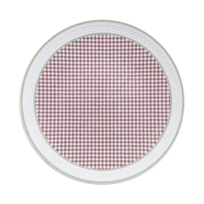 Prato Raso Tramontina Positano 25cm Em Porcelana Decorada - Tramontina