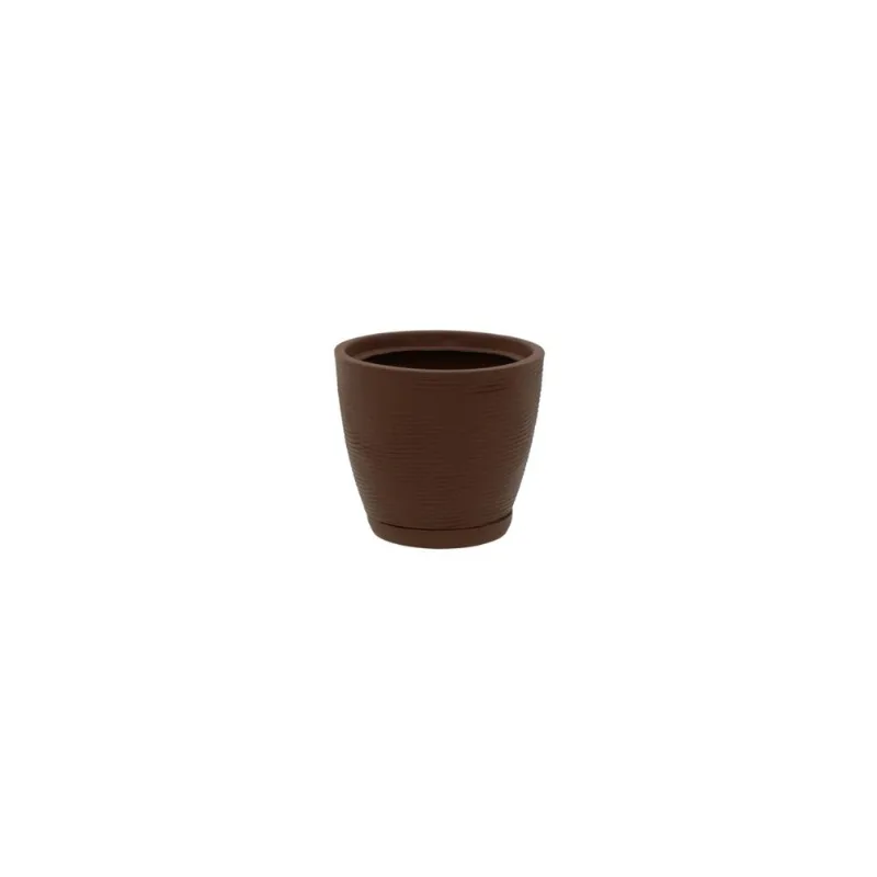 Vaso Tramontina Asteca Terracota 15,5 Cm Em Polietileno Rotomoldado Para Plantas E Flores - Tramontina