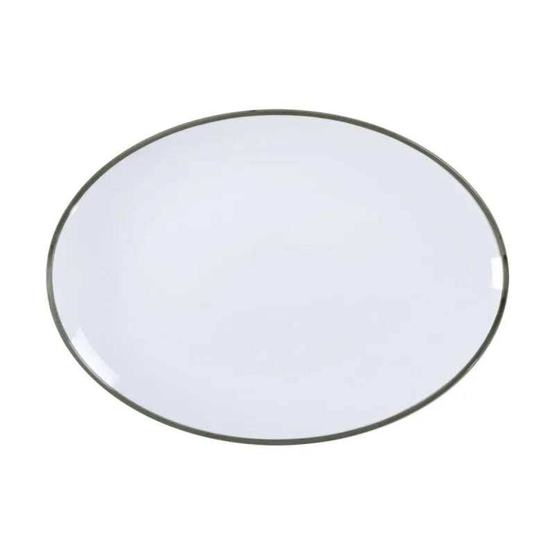 Travessa Oval Tramontina Jeri Verde Em Porcelana 32x25 Cm - Tramontina