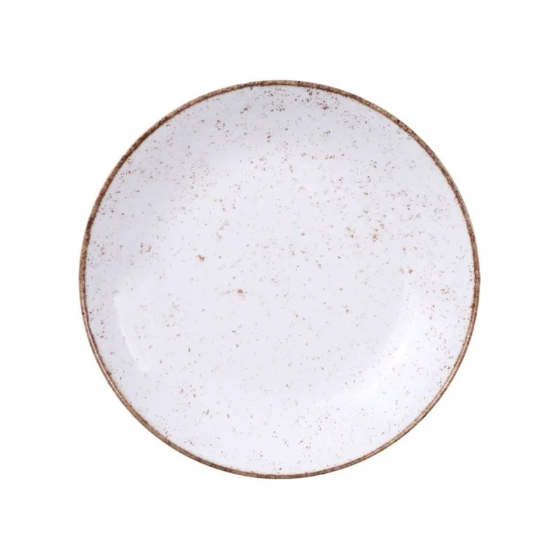 Prato Fundo Tramontina Rústico Marrom Em Porcelana Decorada 25 Cm - Tramontina