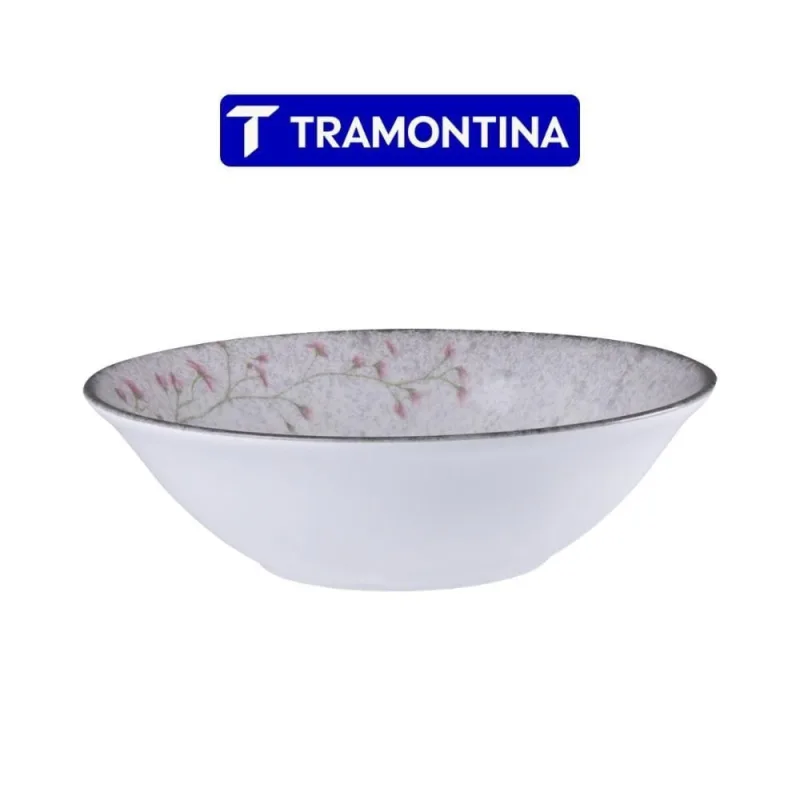 Tigela Bowl Floralis para Servir Porcelana Resistente a Micro-ondas Cozinha Branco Tramontina - Tramontina - Agro