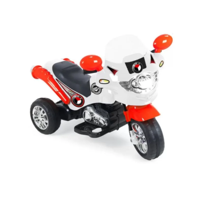 Moto Elétrica Infantil Criança Speed Chopper 6v Branca