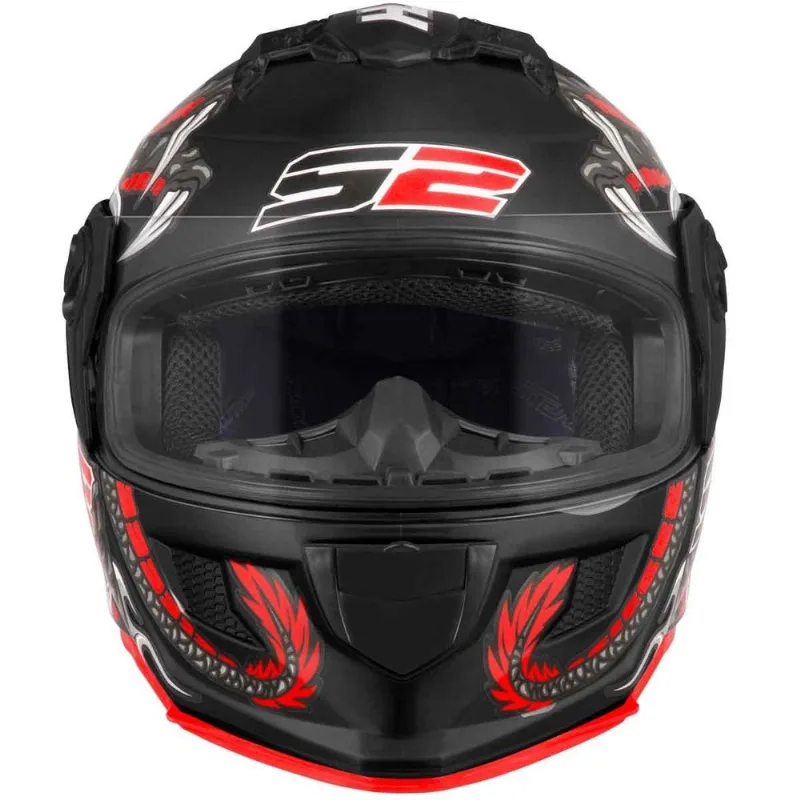 Capacete Pro Tork Stealth Dragão Brilhante TAM 60 Preto e Vermelho CAP-951PT - Pro Tork