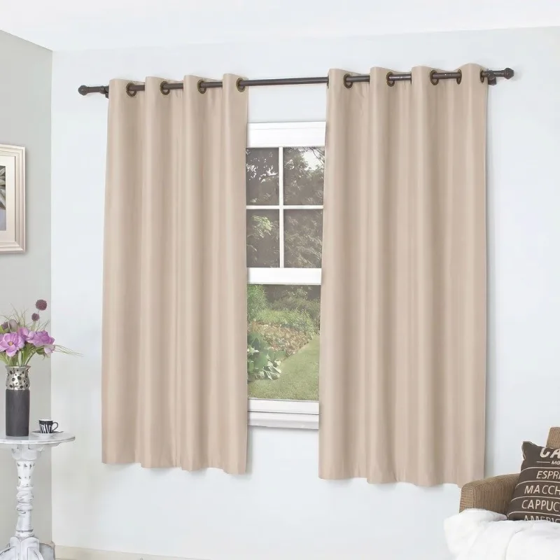 Cortina para Quarto e Sala 2,00X1,60 m Blackout Unika Havan Casa - Areia - BELLA JANELA