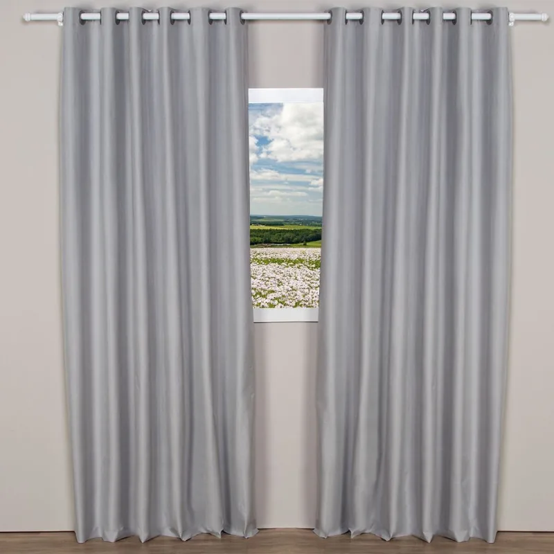 Cortina Para Sala Ou Quarto Pvc 3,60X2,50 M Unika Havan Casa - Titanio - BELLA JANELA