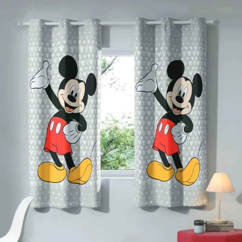 Cortina Infantil 2,40X1,70 M Corta Luz Slim Disney - Mickey