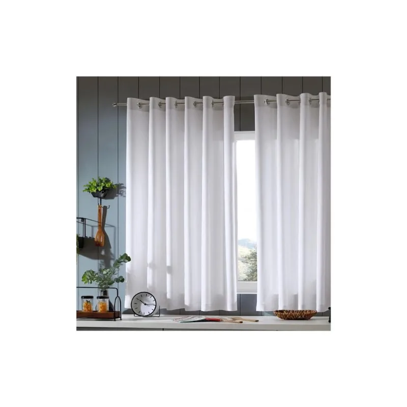 Cortina para Cozinha Bella Janela 360x150 cm Duplex Bellini Branco - BELLA JANELA