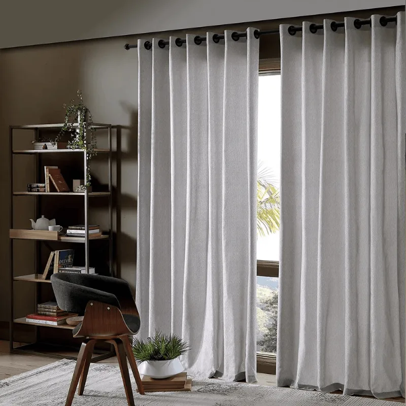 Cortina Rustica Panama 3,00 X 2,30m Textura Latte/unico