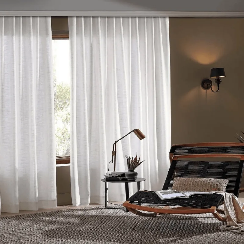Cortina Inove Duplex Monaco 6,60m X 2,80m Branco/unico - BELLA JANELA