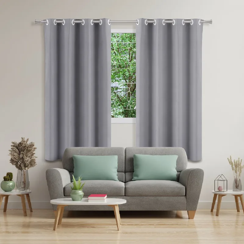 Cortina Blackout Uni Rubi 2,60 X 1,70m Cinza/unico