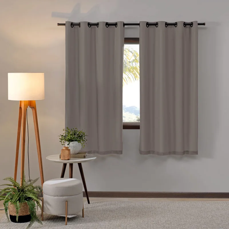 Cortina Bella Janela Pratika Slim Lisa 2,00 X 1,60 Duna - BELLA JANELA - Decoração