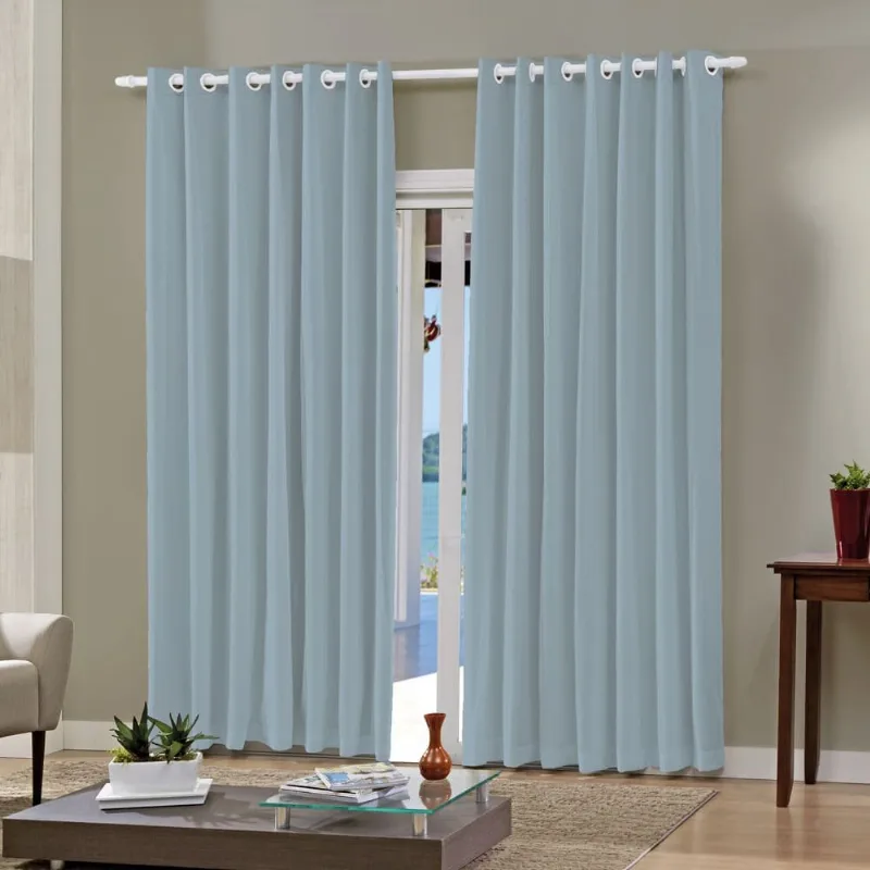 Cortina Bella & Co Pratika Lisa Slim 260x230cm Bruma (MP) - BELLA JANELA