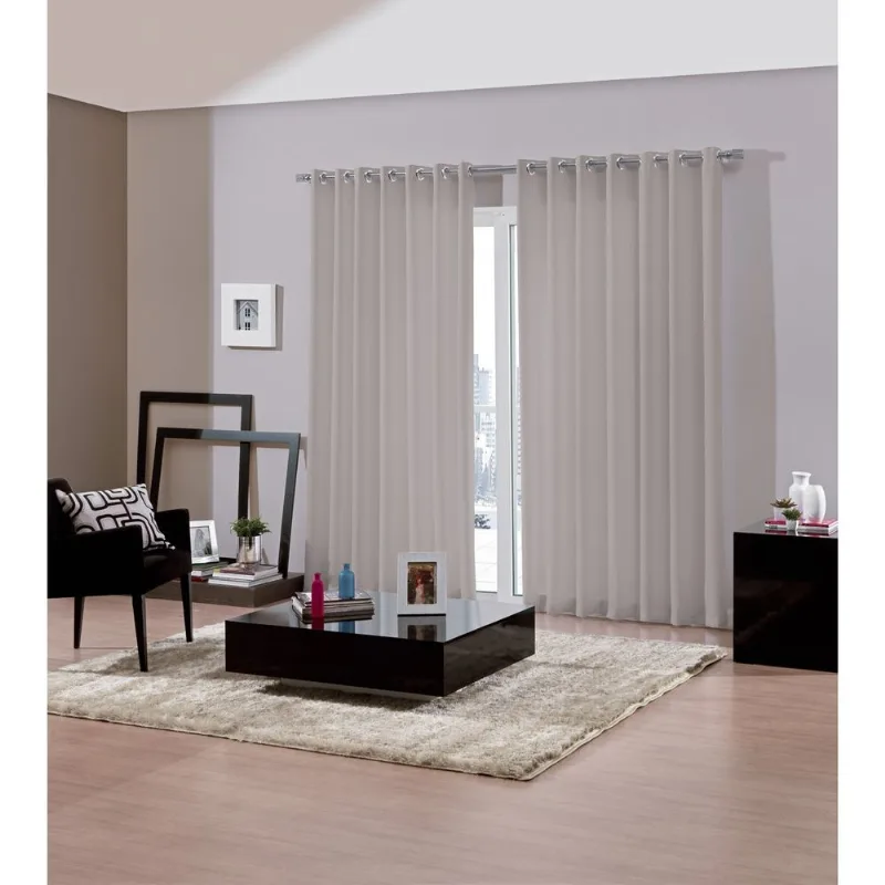 Cortina Bella & Co Pratika 420X250cm Bellini Duna (MP) - BELLA JANELA