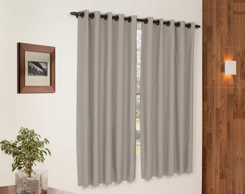 Cortina Bella Janela Rustica Pantex 2,00 X 1,60 Areia - BELLA JANELA - Decoração