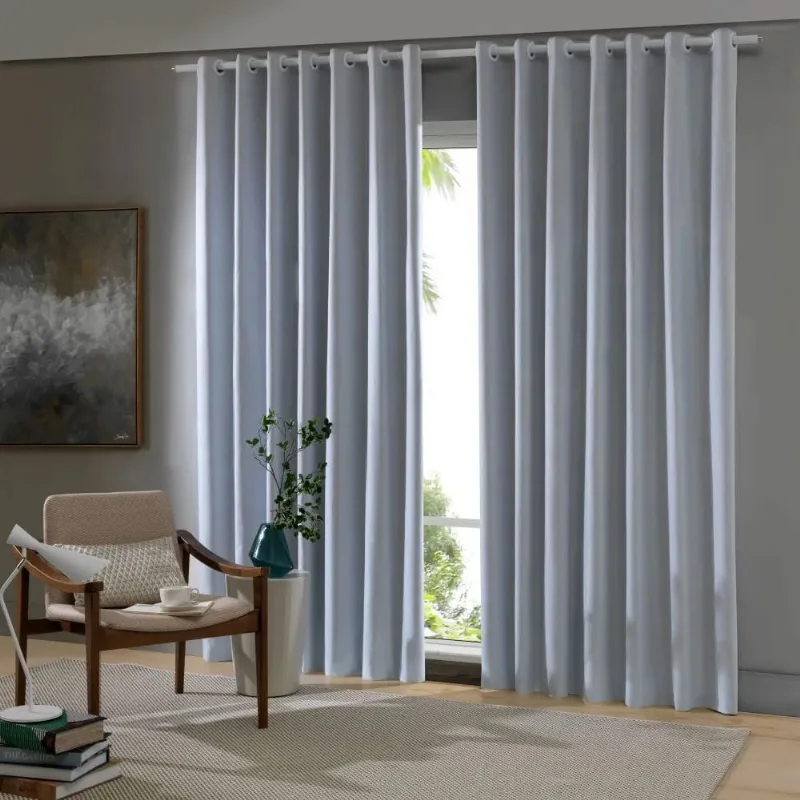 Cortina Blackout Comfort 4,20 X 2,50m Cinza/unico