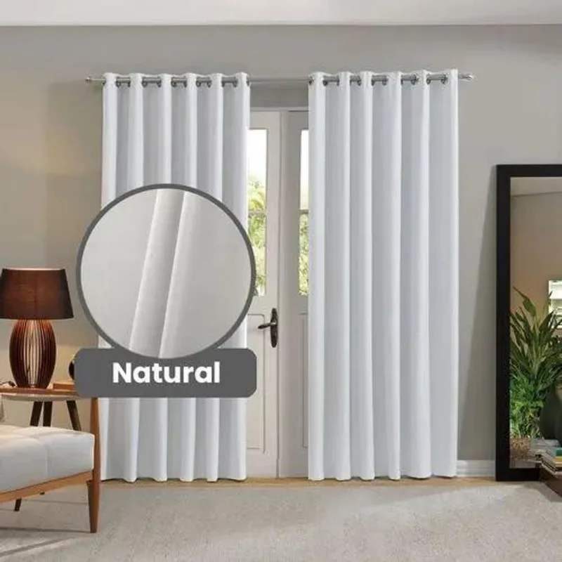 Cortina Blackout 100% Confort 4,2 X 2,3 Bella Janela Natural - BELLA JANELA